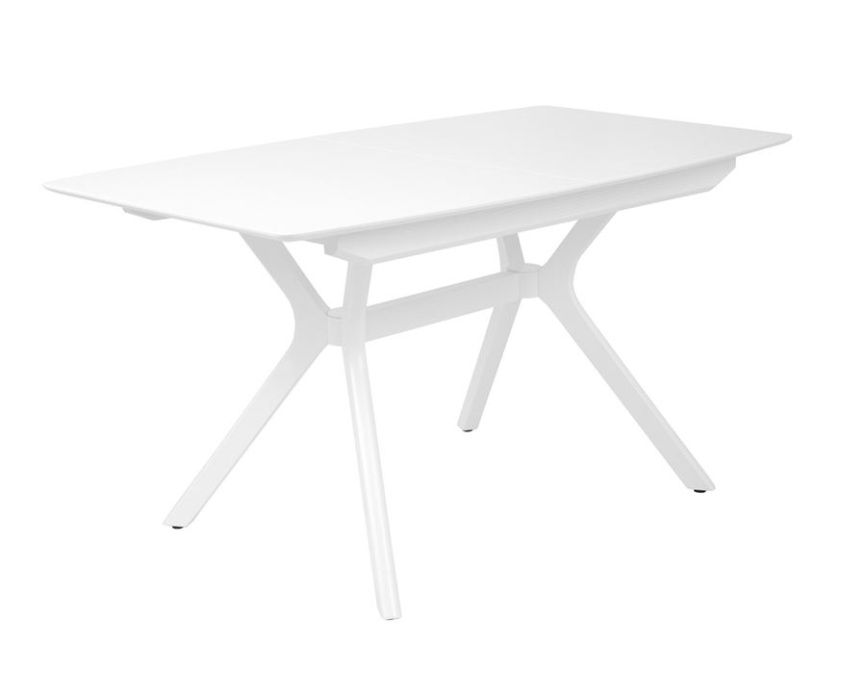 Стол Пекин (1400*820+400/цвет столешницы Белый/цвет ножек Белый) фото 1