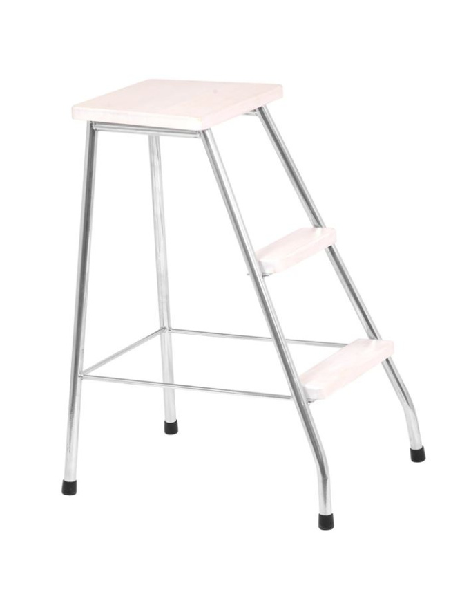 Стул-лестница (хром/беленая береза) фото 2