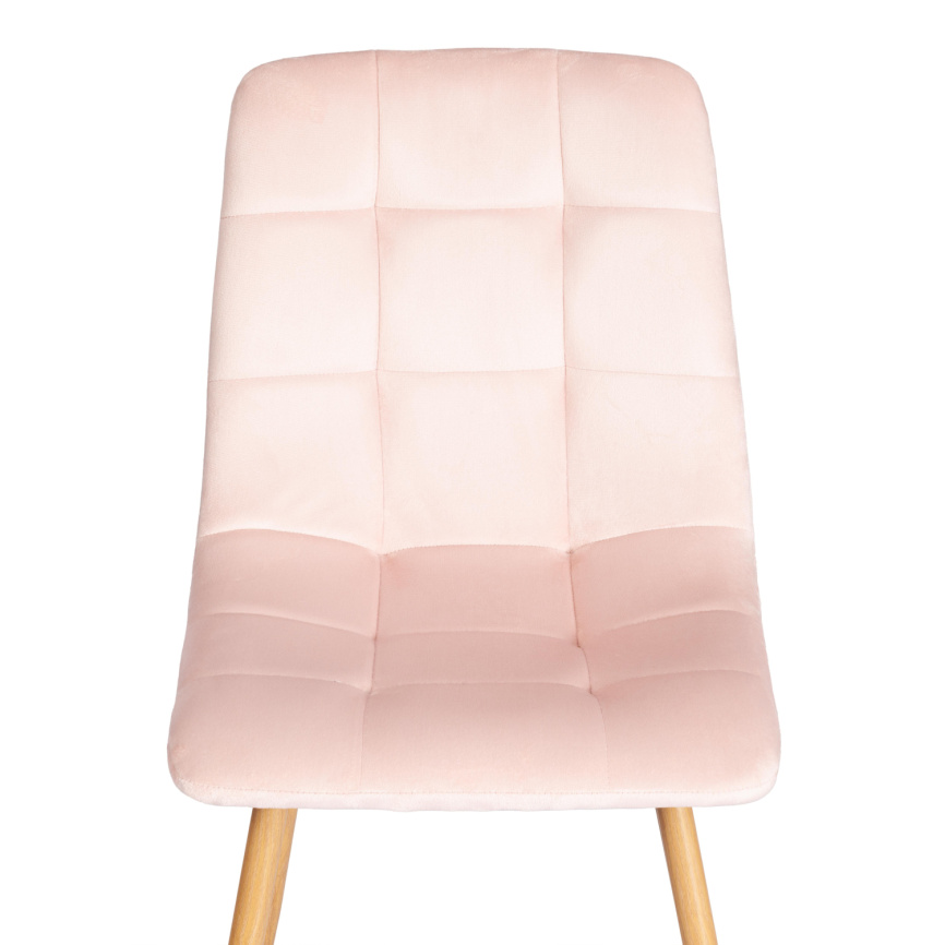 Стул CHILLY (mod. 7094-1) / 1 шт. в упаковке вельвет/металл, 44,5х52,5х86 см, pink (розовый) HLR39 / фото 6