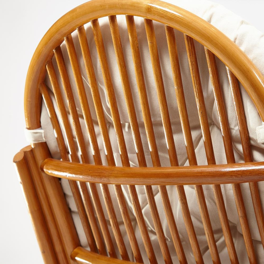 Кресло-качалка Виенна/Vienna (разборная) /без подушки/ натуральный ротанг, 58х133х102см, коньячный фото 5