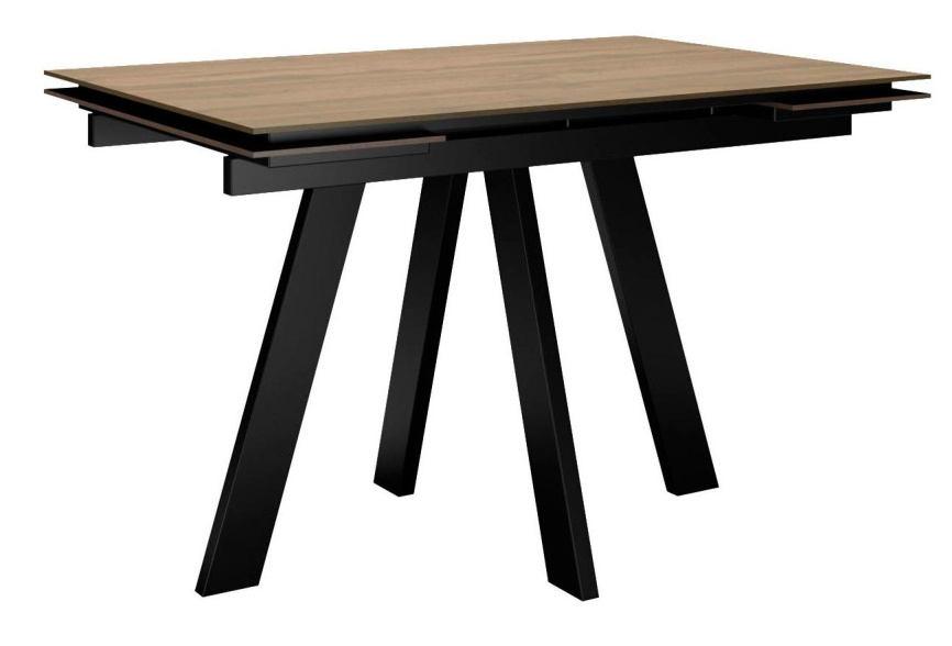 Стол DikLine DM140M Дуб галифакс/опоры черные фото 1