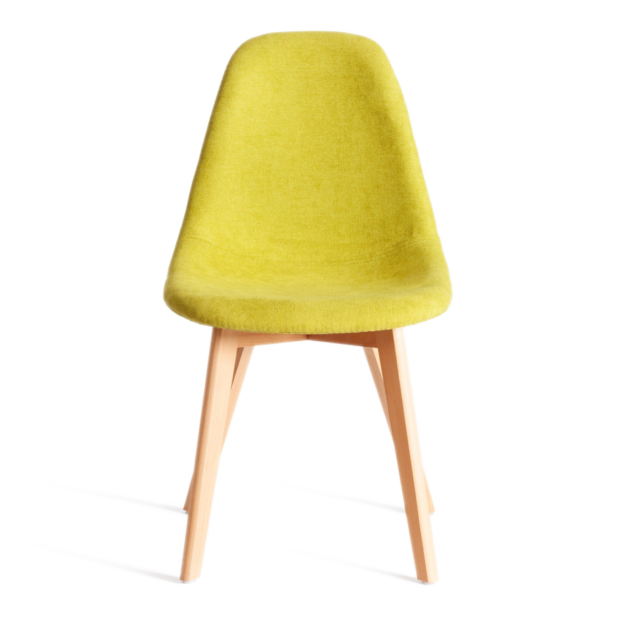 Стул Синди Софт/Cindy Soft (мод.C1021F1-1) фактурный велюр/дерево бук, 55х48х83см, светло-зеленый/на фото 5