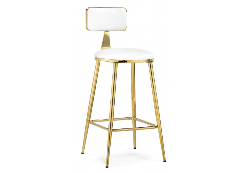 Барный стул Persi white / gold фото 1