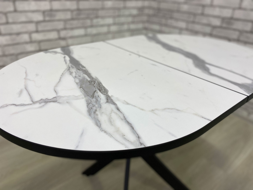 Стол Андромеда 2, Черный муар/Мрамор фото 3