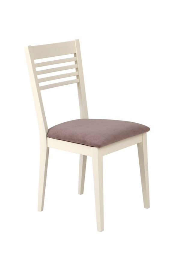 Стул "Эстель" (Эмаль 11 слоновая кость/ткань Smoke) фото 2