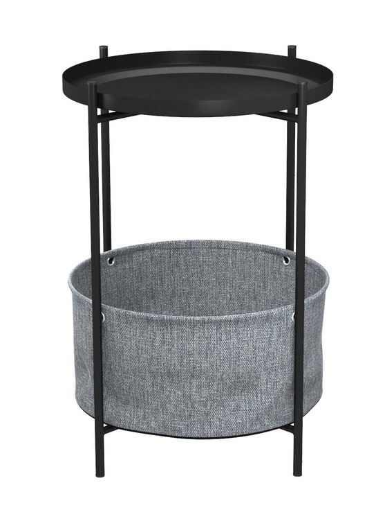 Стол журнальный "Берген" (рогожка 82/39, черный муар) фото 1