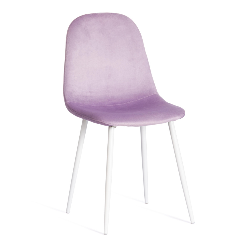 Стул Бриз/Breeze (мод.4724) велюр/металл, 44х53х87см, светло-лавандовый (HLR26)/белый фото 1
