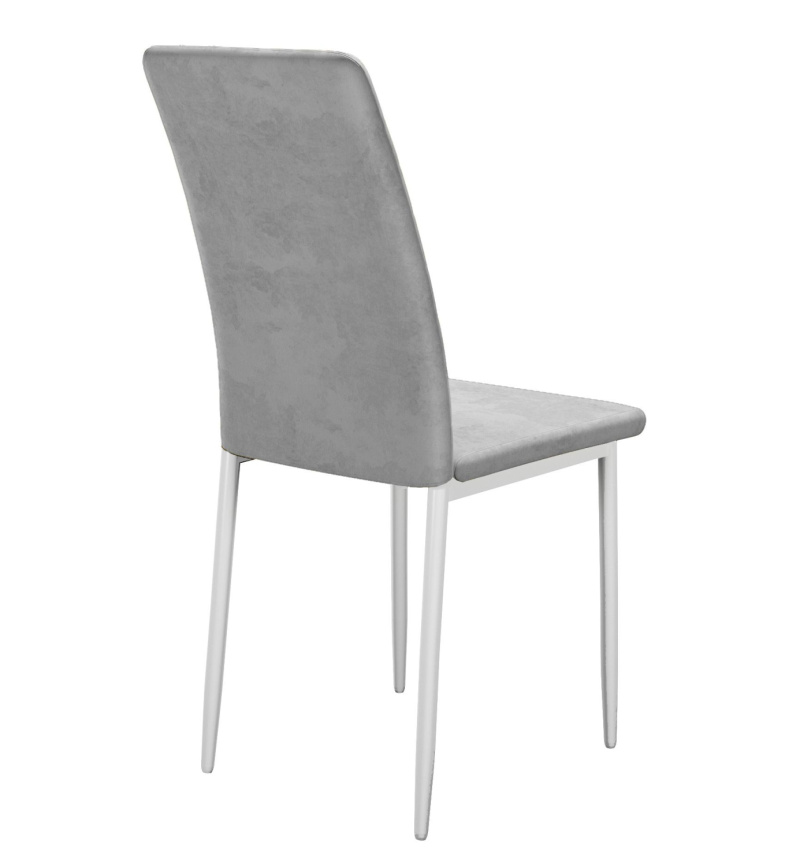 Стул DikLine 272 B22 GREY, ножки белые фото 2