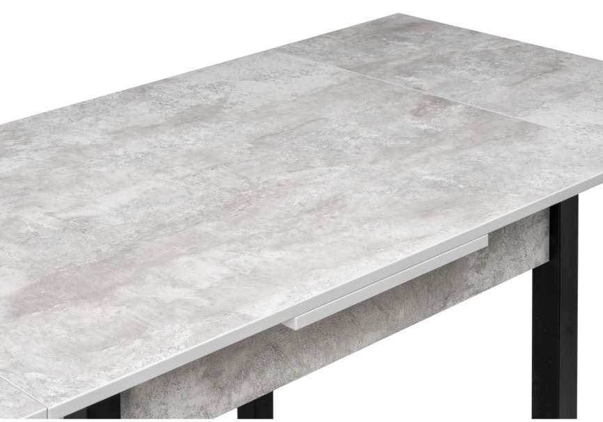 Стол деревянный Форли бетон / черный матовый фото 8