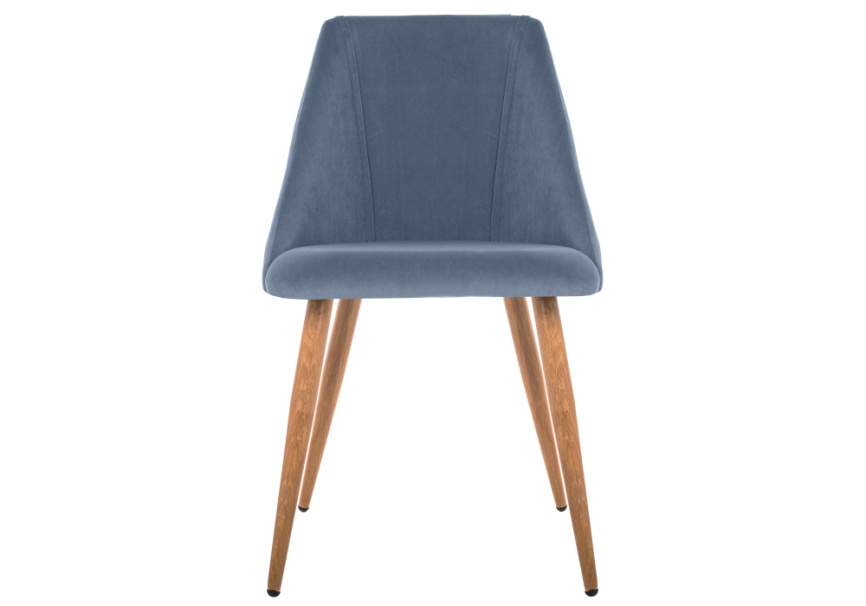 Стул на металлокаркасе Morgan blue / wood фото 3