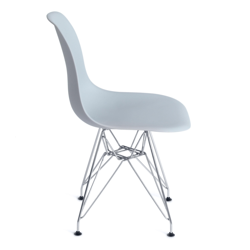 Стул Синди Айрон Чаир Имс/Cindy Iron Chair Eames (мод.002) металл, пластик, 51х46х82,5, серый фото 2