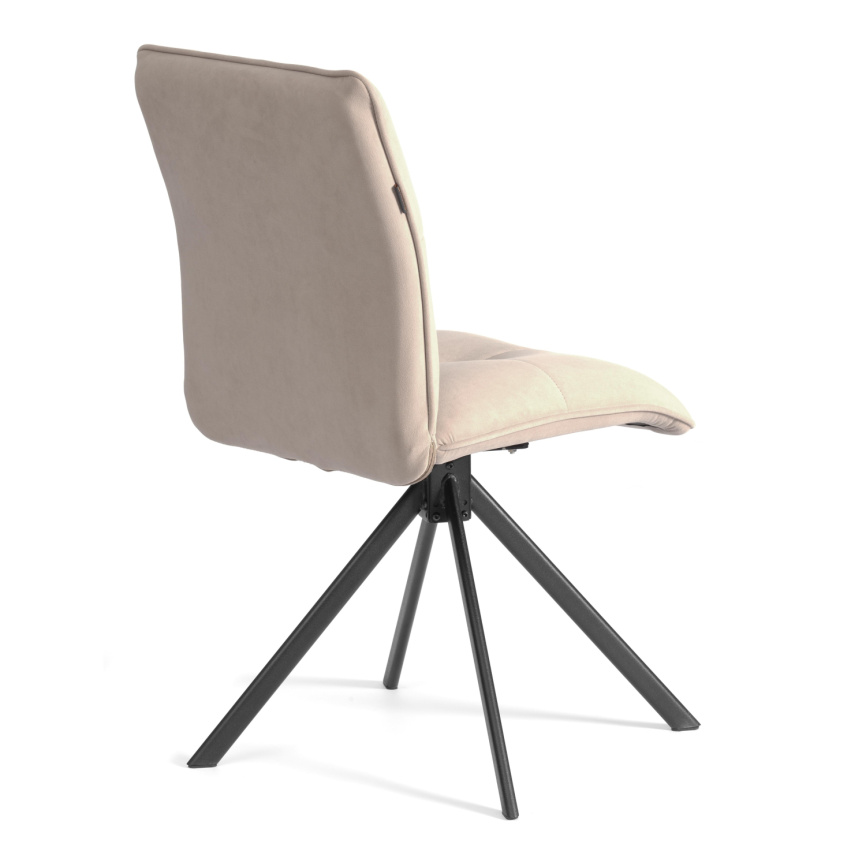 Стул обеденный Sweet поворотный механизм 360, велюр, бежевый, 7 фото 4