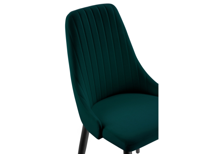 Стул на металлокаркасе Kora green / black фото 5