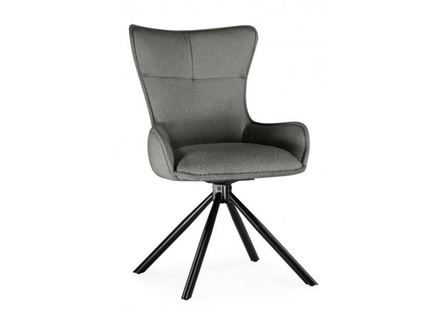Стул на металлокаркасе Chicago light gray / black фото 1