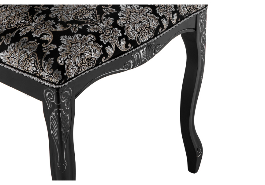 Стул деревянный Клето патина серебро / черный фото 10