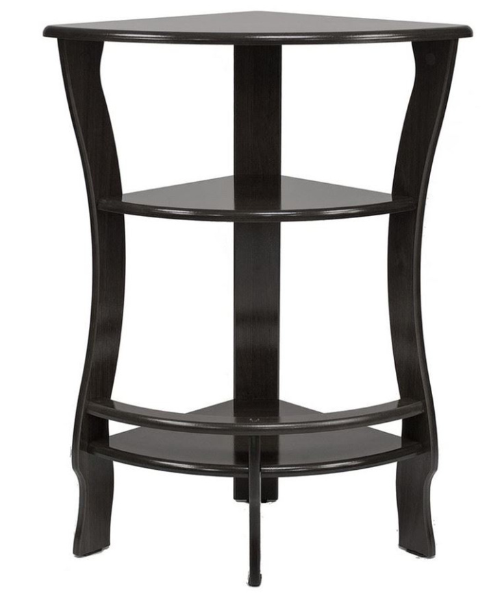 Этажерка угловая "Грейс" (венге ) Вис фото 1