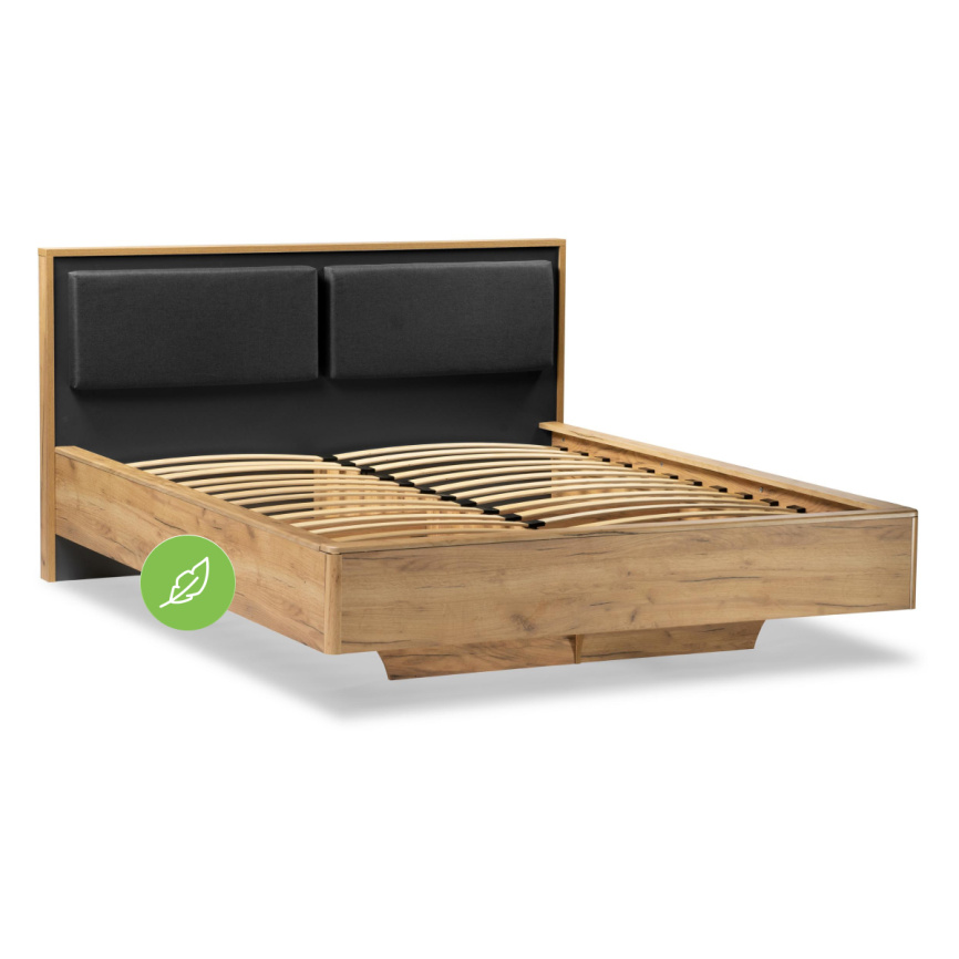 Кровать Клауд 140х200 парящая дуб крафт золотой / антрацит фото 11