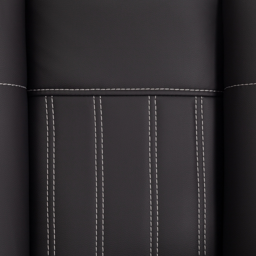 Кресло Оксфорд/Oxford хром кож/зам, черный, 36-6 фото 8