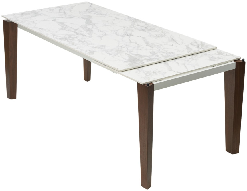 Стол ESMIR 160 MATTE ARABESCATO SOLID CERAMIC/ орех, ®DISAUR фото 7