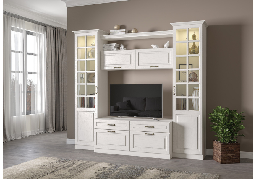 Шкаф Ливерпуль белый / ясень ваниль НМ-1012-100 фото 10