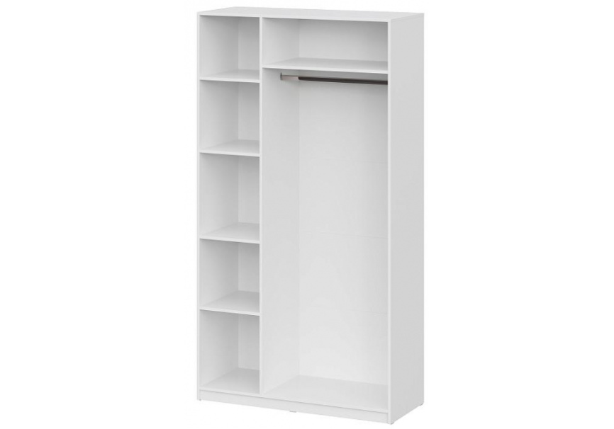 Шкаф Даиго трехстворчатый белый текстурный фото 4