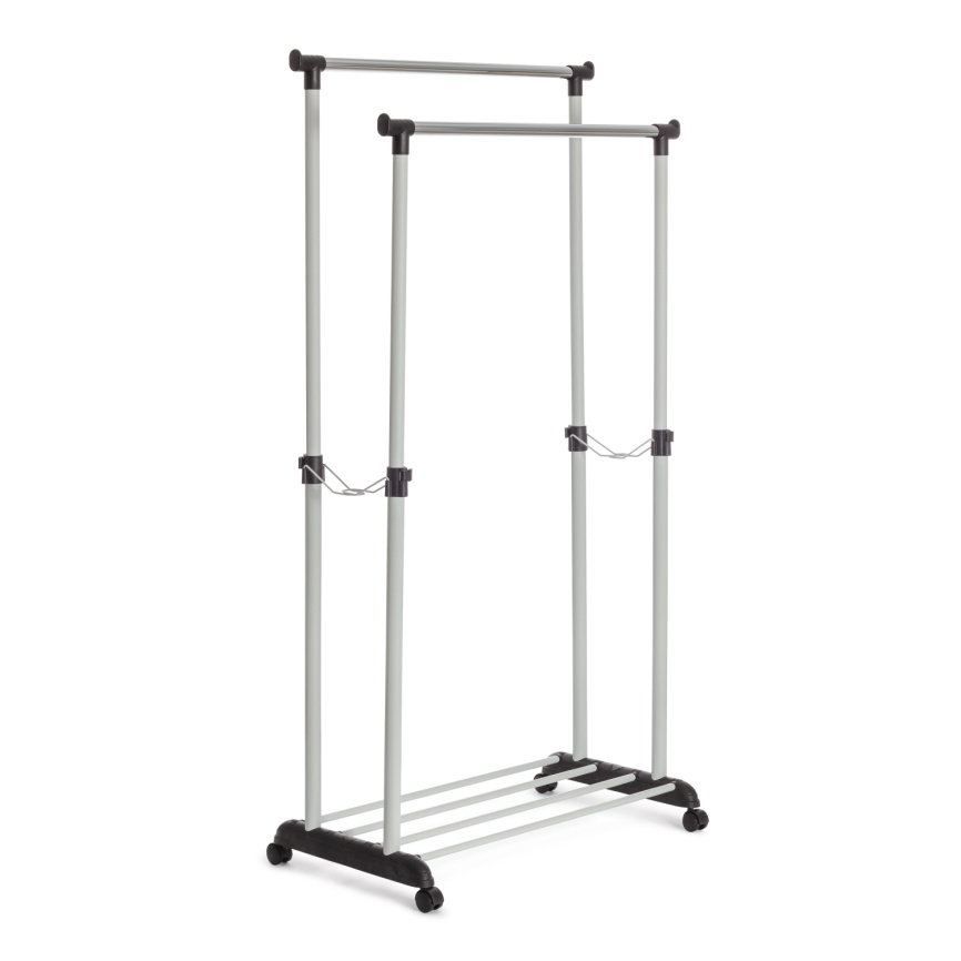 Вешалка Джет/Jet металл, пластик, 86х44х166см, черный/светло-серый/хром фото 1