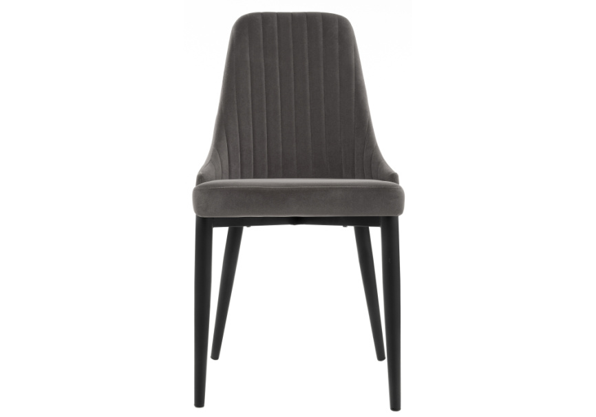 Стул на металлокаркасе Kora dark gray / black фото 2