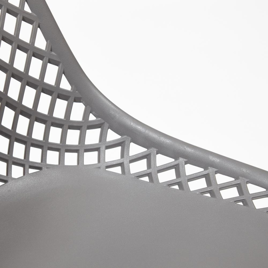 Стул VINCENT (mod. 8001) / 1 шт. в упаковке металл/пластик, 46,5 х 53 х 83,5 см, серый/черный фото 5