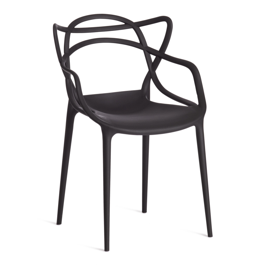 Стул Кет Чаир/Cat Chair (мод.028) пластик, 53х59х82,5см, черный  фото 1