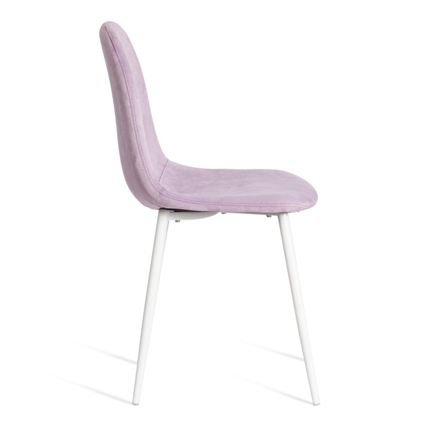 Стул Бриз/Breeze (мод.4724) велюр/металл, 44х53х87см, светло-лавандовый (HLR26)/белый фото 2