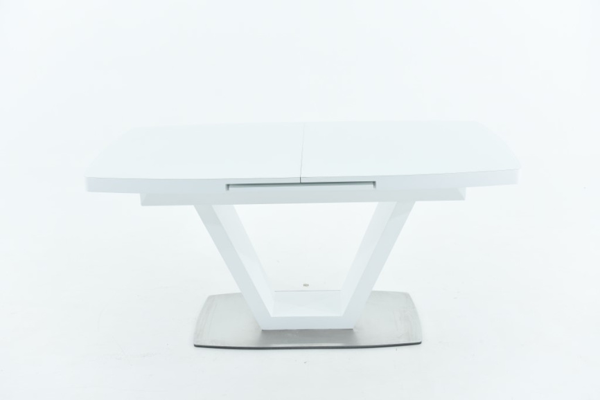 Стол Фоджа, Стекло, 160см, Белый фото 2