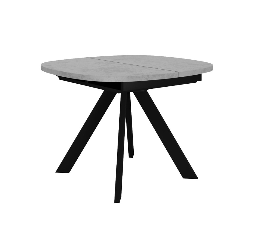 Стол DikLine B110 Бетон/опоры черные фото 1