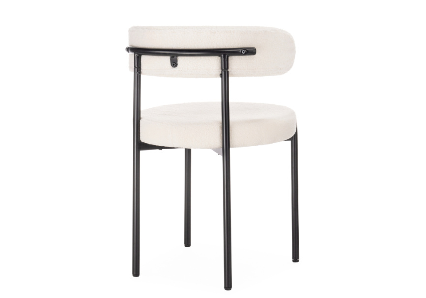 Стул на металлокаркасе Rudi white / black фото 6
