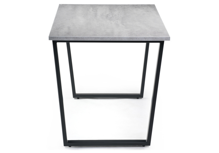Стол деревянный Лота Лофт 120х75 бетон светлый / черный матовый фото 3