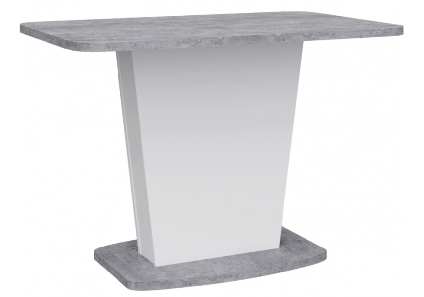 Стол деревянный Комфорт цемент светлый / белый фото 1