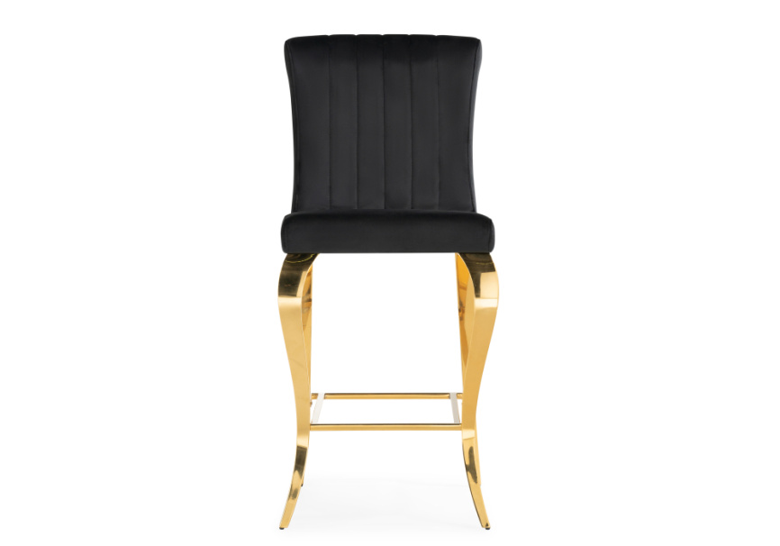 Барный стул Joan black / gold фото 3