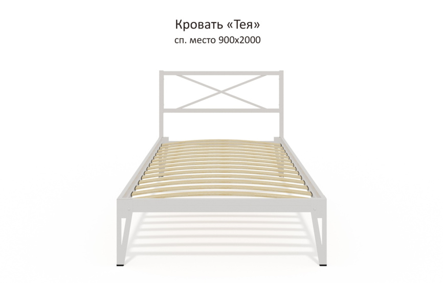Кровать КМД 37 ТЕЯ 160 белый фото 13