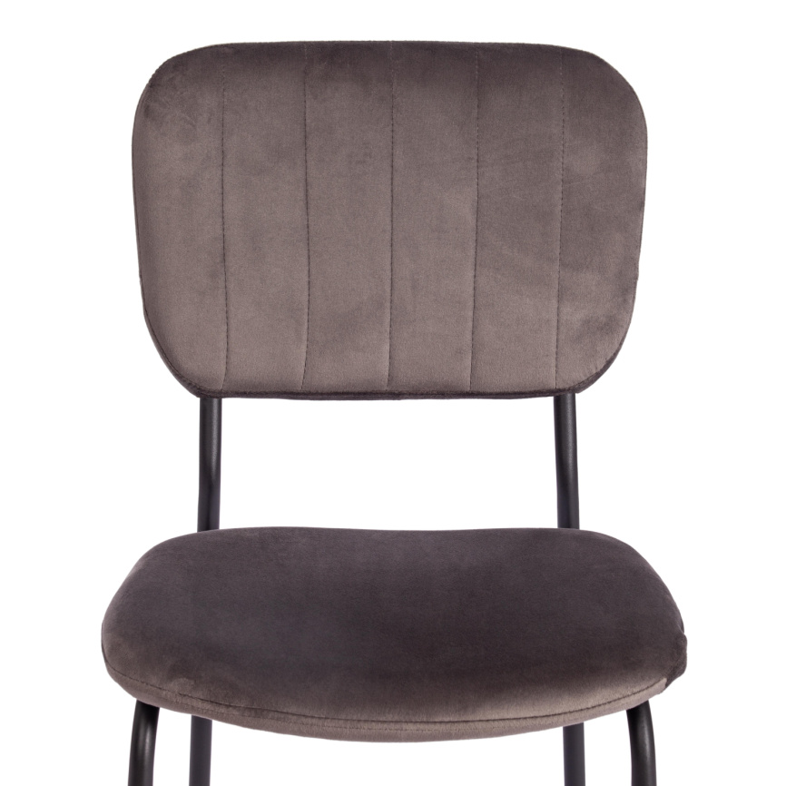 Стул Керол/Carol (мод.UC06)/1 шт. в упаковке металл, вельвет, 45 х 56 х 82 см, Light grey (светло-се фото 6