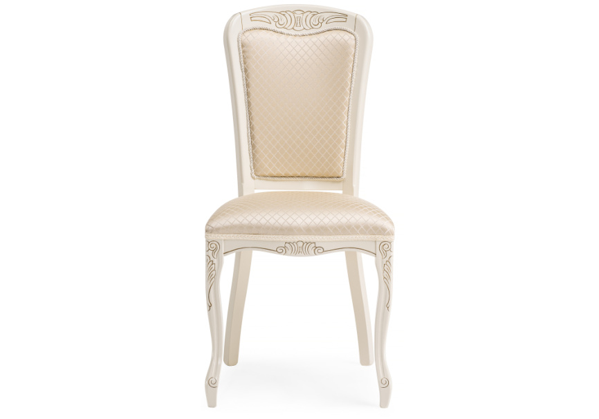 Стул деревянный Клето патина золото / ромб фото 2