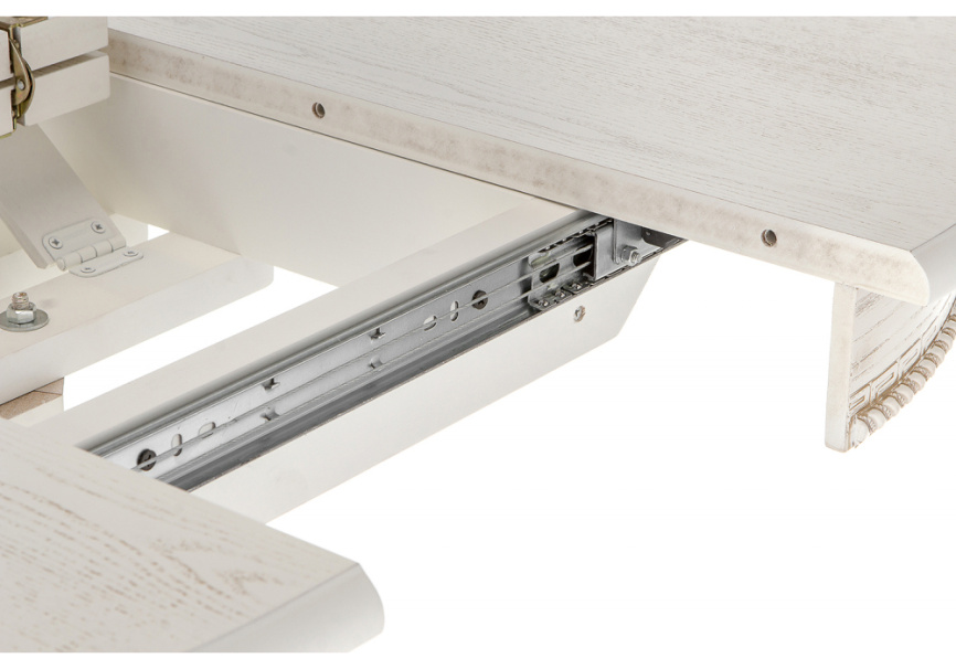 Стол деревянный Павия молочный / золото патина фото 9