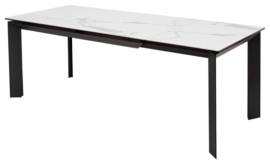Стол CREMONA 140 MATTE STATUARIO Белый мрамор матовый, керамика/ черный каркас, ®DISAUR фото 3