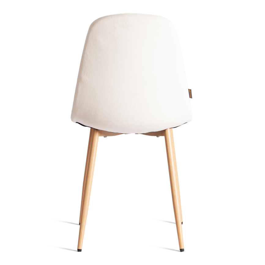 Стул BREEZE (mod. JSC-58) Велюр/металл , 44 х 53 х 86 см, Light beige (светло-бежевый) HLR1 / натура фото 4