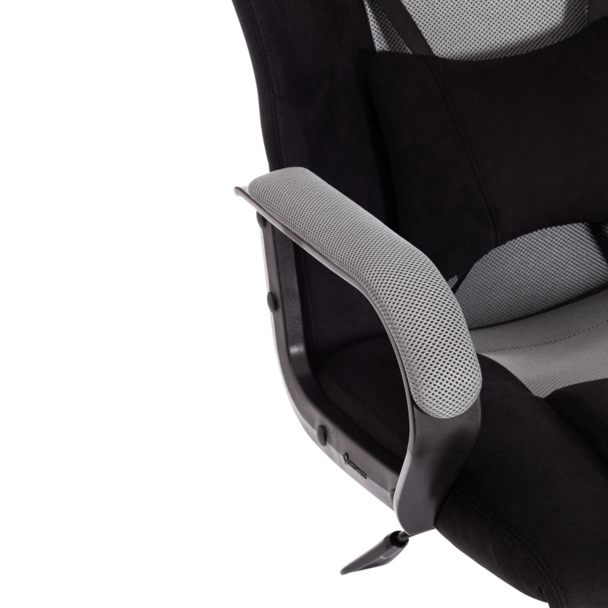 Кресло Драйвер/Driver (22) флок/ткань, черный/серый, 35/TW-12 фото 10